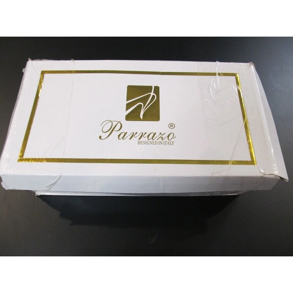 Parrazo Mens Brown Leather Dress Shoes Size 12 NIB Lace‑Up Oxford Classic Formal